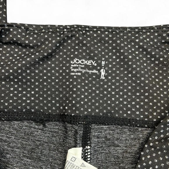 Jockey-  Capri Leggings-  M Black /Gray / Floral Cutout on leg - Picture 5 of 8